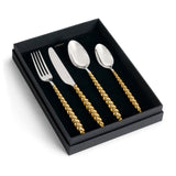 Jessica McCormack Shell Flatware 4-Piece Set - Gold