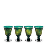 Prism Wine Glasses-Green (Set of 4)