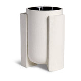 3-Wick Cubisme Candle in Black and White - Signature Fragrance - Accented with 24K Gold - Detailed with Subtle Glow and Delicate Features