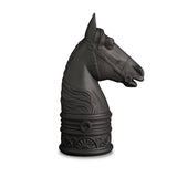 Black Horse Bookend by L'OBJET - Nod to the Majestic Creatures from the Han Dynasty - Crafted from Limoges Porcelain