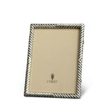 4x6-Inch Deco Twist Frame in Platinum - Ornate Details and Intricate Workmanship - Reminiscent of Fine Jewelry