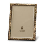 8x10-Inch Scales Frame in Platinum - Intricate Serpent Texture Details and Meticulously Hand-Crafted with Luxurious Materials