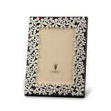 5x7-Inch Garland Frame in Platinum and White Crystals - Timeless Piece with Hand-Crafted Details and Exemplary Beauty