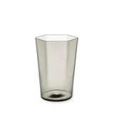 Hex Wine Glass in Smoke by L'OBJET - Hand-Crafted with Intricate Geometric Style - Versatile for Form and Function