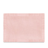 Pink Linen Sateen Placemats - Hand-Crafted Linen Woven Textile - Luxurious & Intricate Soft Sateen Placemats
