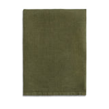 Olive Linen Sateen Napkins - Hand-Crafted Linen Woven Textile - Luxurious & Intricate Soft Sateen Napkins