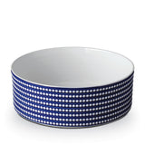 Large Perlée Deep Bowl in Bleu - Timeless and Sophisticated Dinnerware Crafted from Limoges Porcelain and Infused with Detailed Craftsmanship
