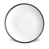 Soie Tressée Charger in Black - Classic Yet Modern Design Made of Limoges Porcelain Creates a Contemporary Look on an Ancient Shape