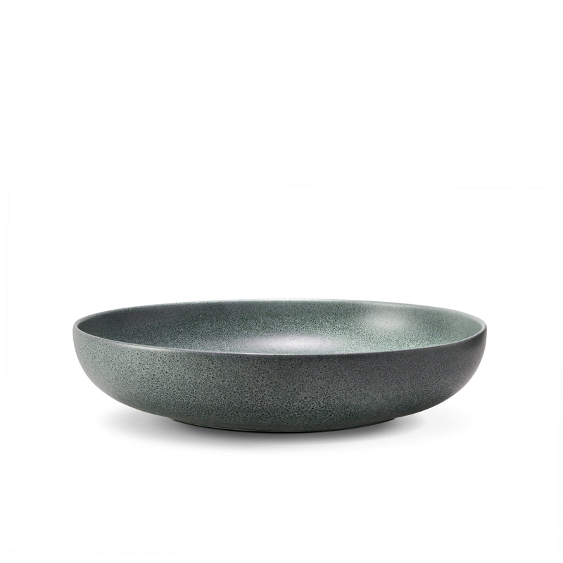 Medium Terra Coupe Bowl in Seafoam by L'OBJET - Hand-Crafted from Porcelain and Glazed Meticulously - Organic Shape