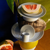 Perlée Dinner Plate in White - Timeless and Sophisticated Dinnerware Crafted from Limoges Porcelain