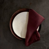 Linen Sateen Napkins - Wine (Set of 4)