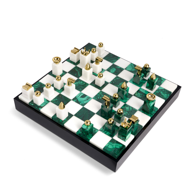 Chess Set - Malachite