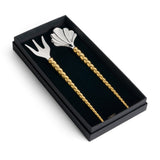 Jessica McCormack Shell Serving  2-Piece Set - Gold
