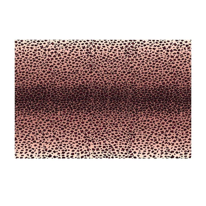Linen Sateen Leopard Tablecloth - Pink -  70x126"