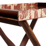 Fortuny Laotze Butler Tray - Oxblood Spice + Gold