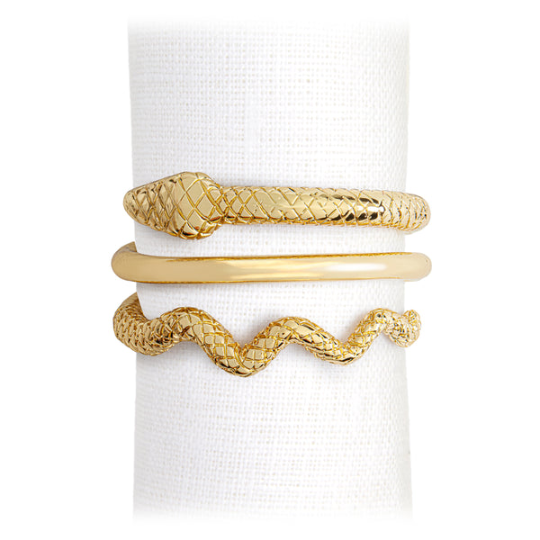 Snake Napkin Rings (Set of 4) - Gold