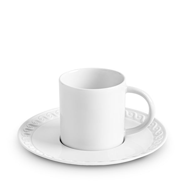 Neptune Espresso Cup + Saucer- White