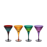 Prism Martini Glasses - Assorted (Set of 4)