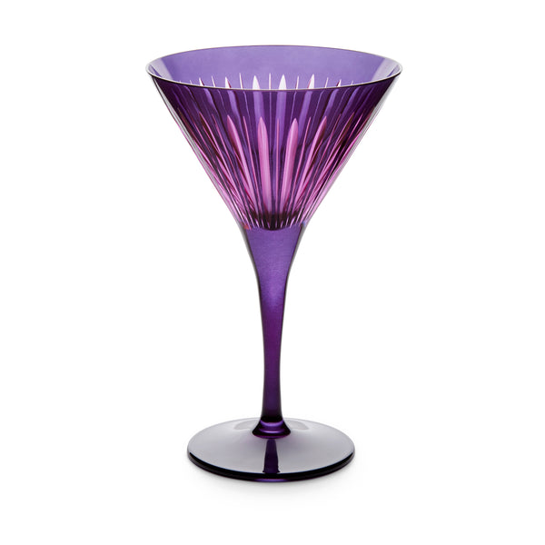 Prism Martini Glasses - Purple (Set of 4)