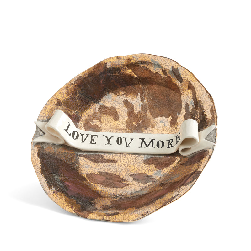 Ruan Hoffmann Plate with Ribbon Love You More