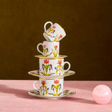 Grand Tour Tea Cup + Saucer (Set of 2)