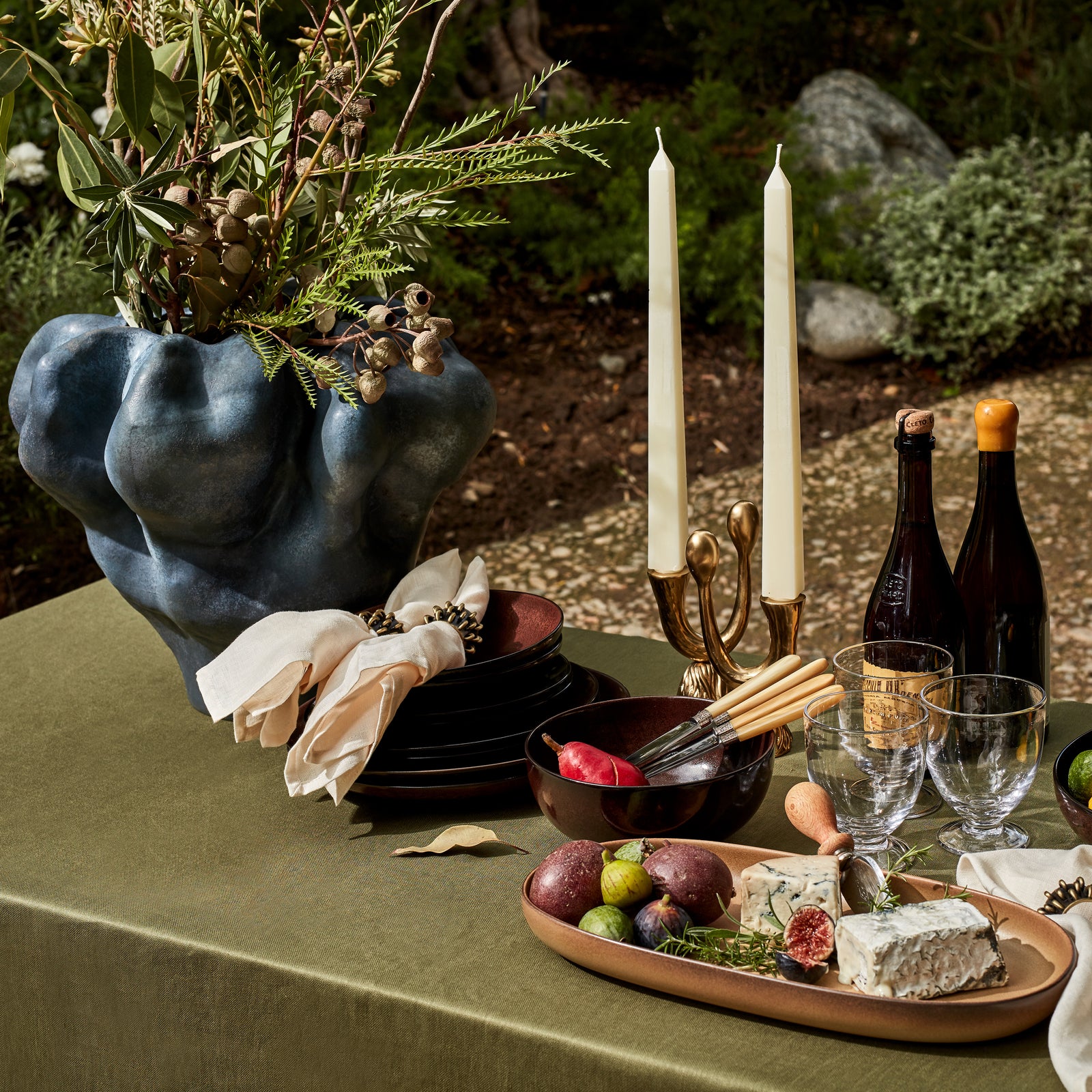 Timna Vase - Short - Aged Iron - Luxury Designer Vases - L'OBJET