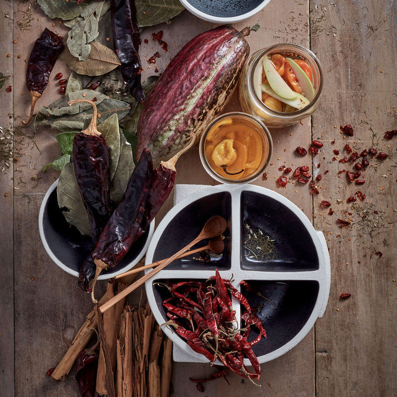 Cubisme Condiment Server - 4 Sections