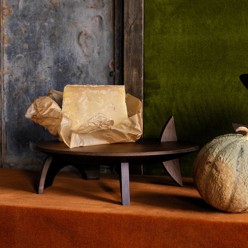 Kelly Behun Leaf Flat Platter on Stand