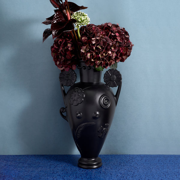 Pantheon Persephone Vase - Black