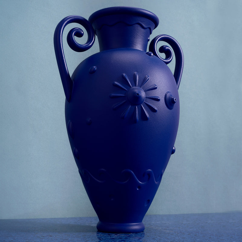 Pantheon Orpheus Amphora Vase - Blue