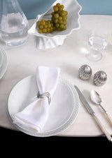 Ripple Napkin Rings  (Set of 4) - Platinum