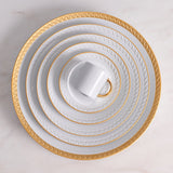 Neptune Bread + Butter Plate- Gold