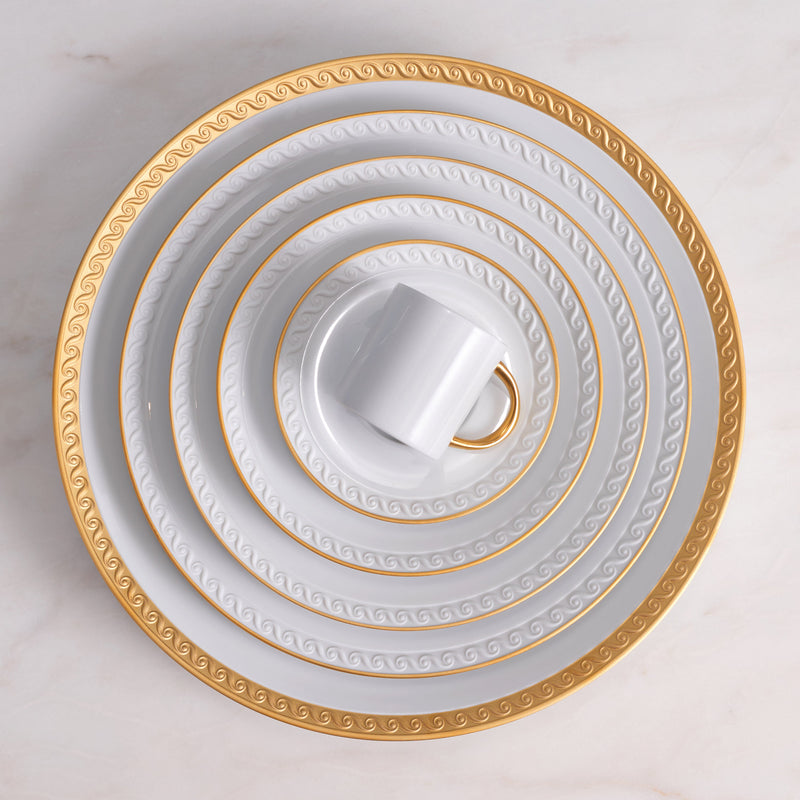 Neptune Bread + Butter Plate- Gold