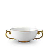 Aegean Soup Bowl in Gold - Sculpted Wave Motif Design with a Nod to Greco-Roman Treasures of the Ancient World