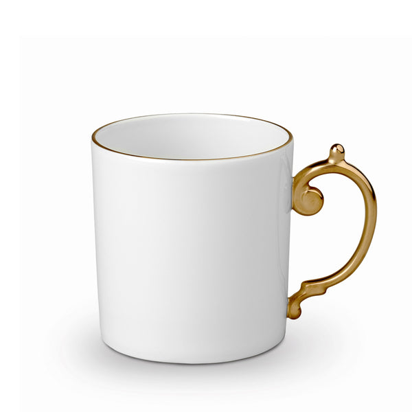 Gold Aegean Mug - Sculpted Wave Motif Design with a Nod to Greco-Roman Treasures of the Ancient World