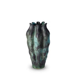 Large Cenote Vase in Green - Reminiscent of Famous Tulum - Porcelain Vase with Organic Shape Evokes a Sense of Calm
