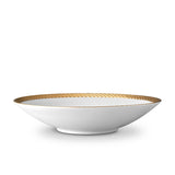 Corde Coupe Bowl in Gold - Nod to Old-World Silk Cords - Sculptural and Timeless with Hand-Painted Porcelain - Classic Craftsmanship