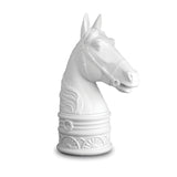 White Horse Bookend by L'OBJET - Nod to the Majestic Creatures from the Han Dynasty - Crafted from Limoges Porcelain