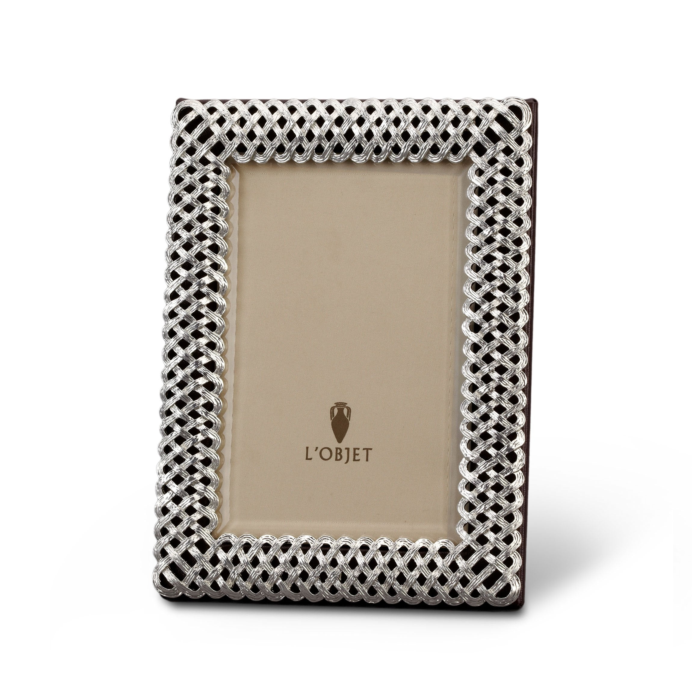 Braid Frame - Platinum - Luxury Handcrafted Picture Frames - L'OBJET