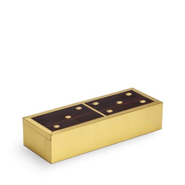 Deco Dominoes Set - Reminiscent of the Egyptian Game of Senat - Modernized with Luxurious Materials and Elevated Finishes