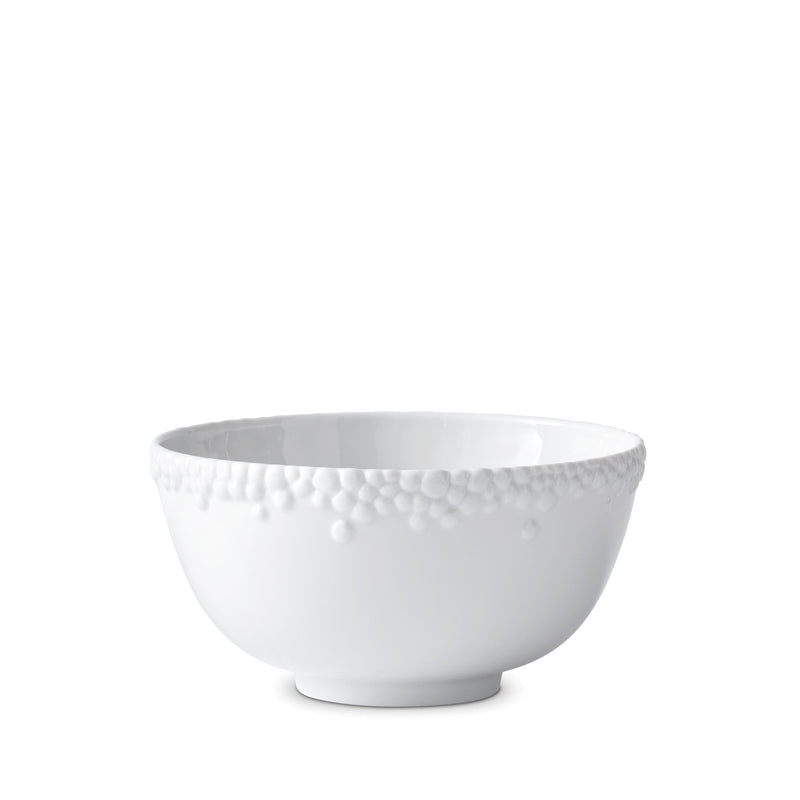 Haas Mojave Cereal Bowl in White Features Bold Artistry - Reminiscent of Desert Pebbles - Definitive Patterns and Versatile Style