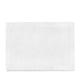 White Linen Sateen Placemats - Hand-Crafted Linen Woven Textile - Luxurious & Intricate Soft Sateen Placemats