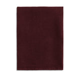 Wine Linen Sateen Napkins - Hand-Crafted Linen Woven Textile - Luxurious & Intricate Soft Sateen Napkins