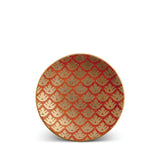 Fortuny Canestrelli Canape Plates in Orange - Vibrant Designs Reminiscent of the Artisans of Venice - Crafted from Unique Earthenware and Metals