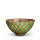 Medium Fortuny Piumette Bowl in Green - Vibrant Designs Reminiscent of the Artisans of Venice - Crafted from Unique Earthenware and Metals