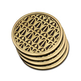 Fortuny Venise Coasters - Vibrant Designs Reminiscent of the Artisans of Venice - Crafted from Unique Earthenware and Metals
