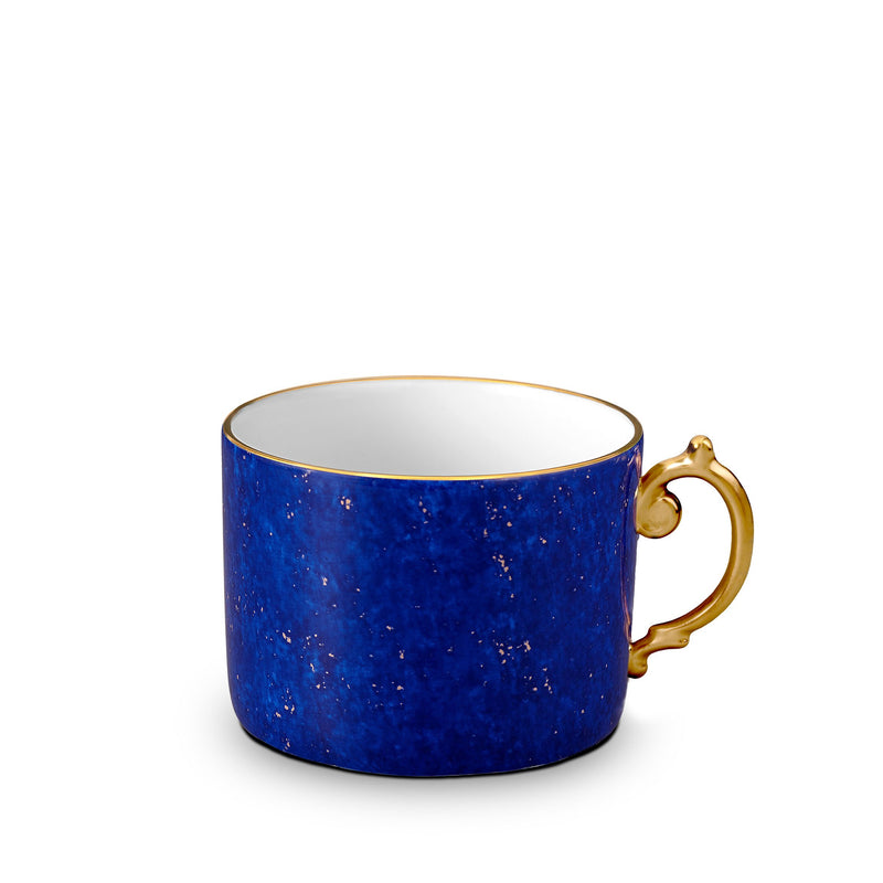 Lapis Tea Cup in Blue - A Nod to the Depth of Tones in the Night Sky - Hand-Gilded and Adorned with 24K Gold Accents
