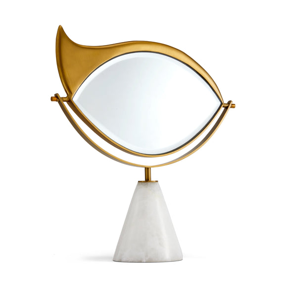 Lito Vanity Mirror by L'OBJET - Bold Eye Symbolizing Protection and Awareness