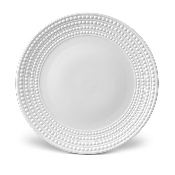 Perlée Charger in White - Timeless and Sophisticated Dinnerware Crafted from Limoges Porcelain and Infused with Detailed Craftsmanship