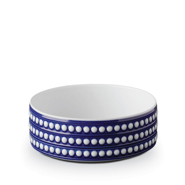 Medium Perlée Deep Bowl in Bleu - Timeless and Sophisticated Dinnerware Crafted from Limoges Porcelain and Infused with Detailed Craftsmanship